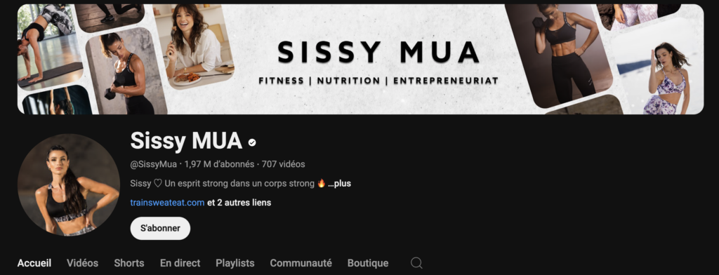 Chaîne YouTube Sissy Mua